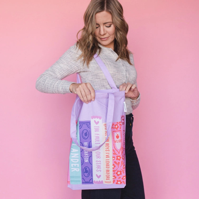 Pippi Post Romance Novels Book Stack Tote Bag