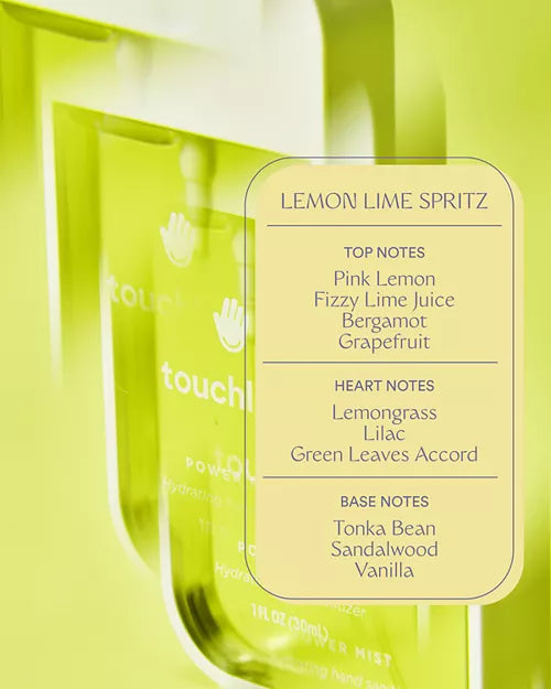 Touchland Power Mist Hydrating Hand Sanitizer Lemon Lime Spritz