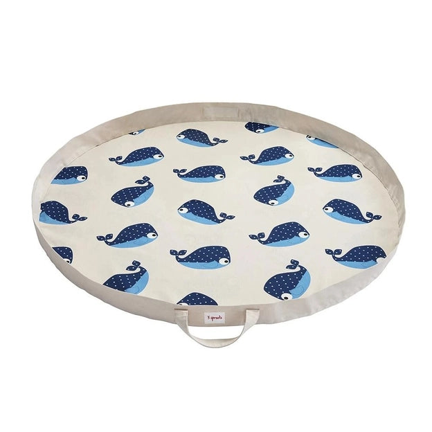 3 Sprouts - Whale Play Mat Bag