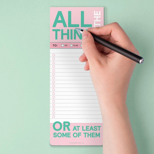 Knok Knok - All the Things Make-A-List Pad