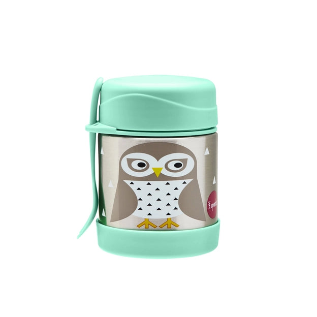 3 Sprouts -  Owl Stainless Steel Food Jar