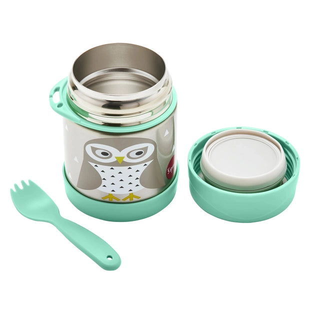 3 Sprouts -  Owl Stainless Steel Food Jar