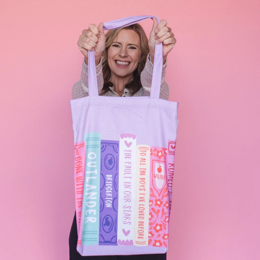 Pippi Post Romance Novels Book Stack Tote Bag